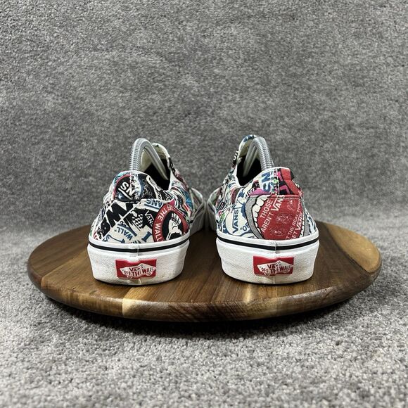 Vans Classic Slip On Men’s Size 11.5 Sticker Mash Up Grunge Y2K Skate Shoes Used main image 10
